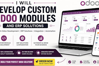 develop custom odoo modules and erp solutions