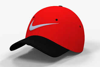 design a realistic 3d cap mockup for your brand