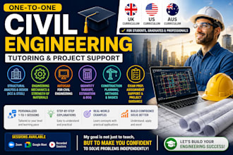 tutor civil engineering for UK, US and australian curricula
