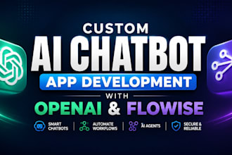 create ai agent chatbot using flowise, openai, langchain automation