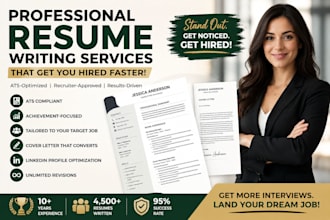 update write resume ats resume cover letter and linkedlin