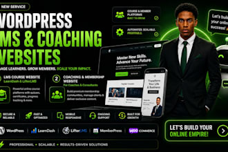 build a wordpress learndash or lifterlms course website for coaches and trainers