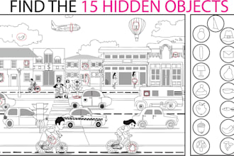 make hidden object and spot the difference puzzles