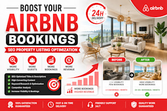 optimize property listing SEO for airbb booking growth