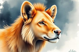 draw realistic animal illustration in watercolor