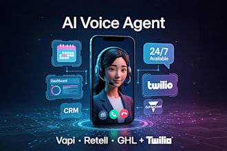 build ai voice agent, vapi ai, retell ai receptionist, ghl twilio integration
