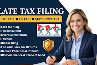 prepare and file your late tax returns, irs compliance for overdue tax returns