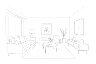 draw realistic perspective architectural and interior sketches