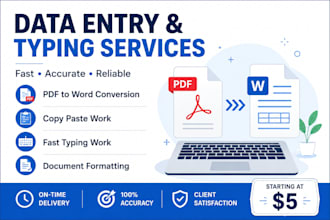 do fast typing work and convert PDF to word