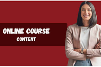 do online course  course content course  curriculum course creation
