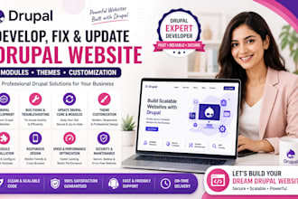 develop drupal website or fix and update modules and themes
