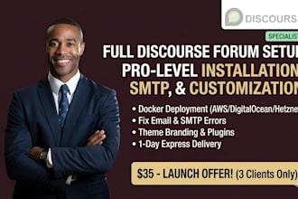 setup customize or fix discourse forum community