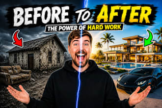 design viral youtube thumbnails in mrbeast style