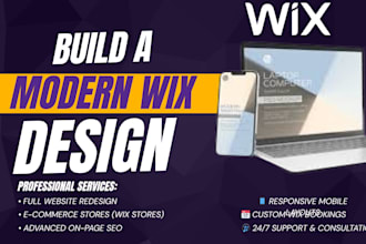 develop a custom wix website with SEO optimization
