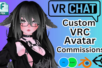 make a custom vrchat avatar commission vr character furry avatar vrc avatar nsfw