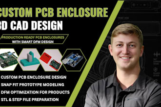 engineer custom 3d cad plastic enclosures for your pcb and electronic devices