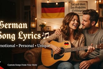create a romantic german song for you