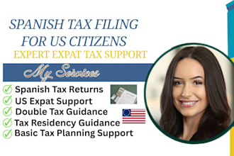 manage spanish personal tax filing for US citizens living in spain
