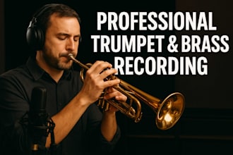 play saxophone, pan flute, trombone, clarinet parts for recordings