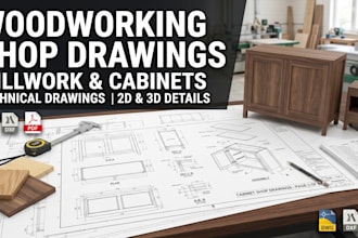 do woodworking technical drawings millwork cabinet and furniture shop drawings