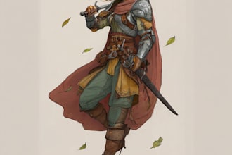 create a dnd art dnd character art