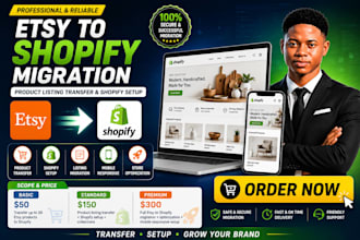 do etsy to shopify migration product listing transfer shopify setup