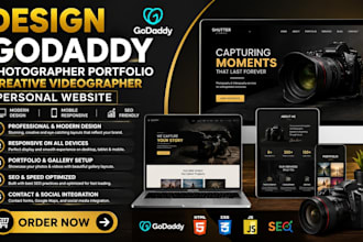 design godaddy photographer portfolio creative videographer  personal website