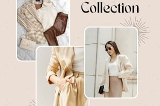 create a minimalist beige brand kit for fashion brands