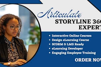 design interactive elearning courses, scorm, lms in articulate storyline 360