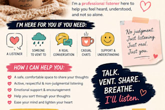 listen offer comfort and guide you and talk
