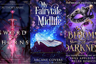 do fantasy romance book cover hard cover art ebook design amazon kdp book cover