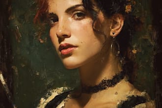 paint a real oil portrait with free shipping