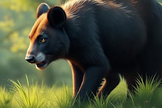 create realistic animal illustration