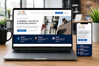 create a lead generating website for electricians, plumber, and tradesmen