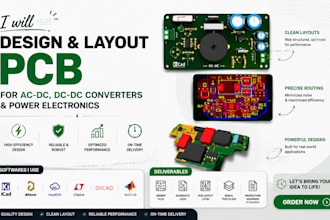 pcb design, layout for ac dc converters, dc dc converters and power electronics