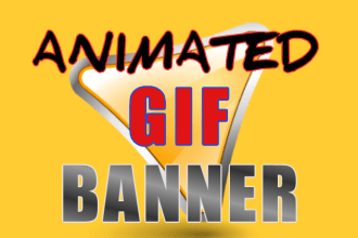 design a professional gif banner for you