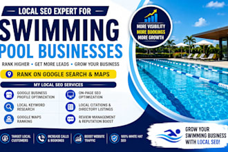 do local SEO for swimming pool business and rank your website on google