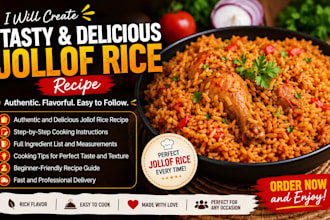 create tasty and delicious jollof rice recipe