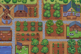 do pixel top down tileset, tilemap, animated sprite sheet, rpg, indie game map