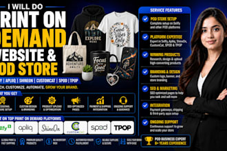 design apliiq shineon sellfy customcat tpop print on demand website pod store