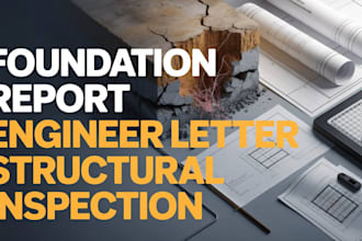 prepare structural engineering report for foundation cracks and settlement