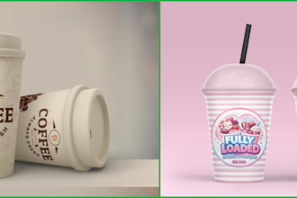 do unique paper coffee cup, paper cup, ice cream cups design