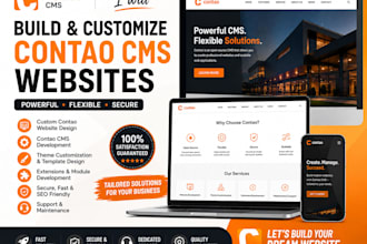 build upgrade redesign optimise a modern contao cms  website business, fix bug