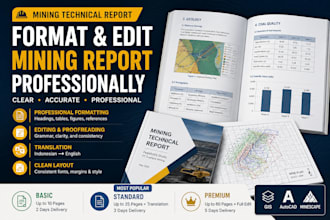 format and edit your mining technical report professionally