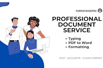 manually type and format your document professionally
