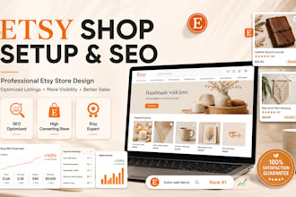 design etsy digital product, etsy shop setup and etsy seo