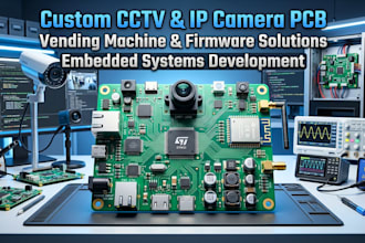 design custom cctv, IP camera, vending machine hardware and firmware solutions
