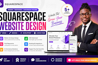 build squarespace website design, redesign squarespace and website development