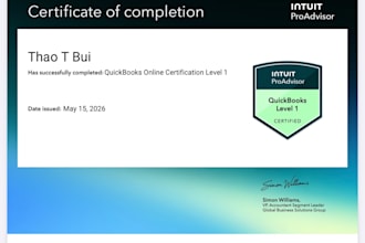 be your quickbooks online accountant and expert bookkeeper