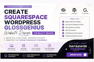 design squaresspace wordpress gloss genius website square space website redesign
